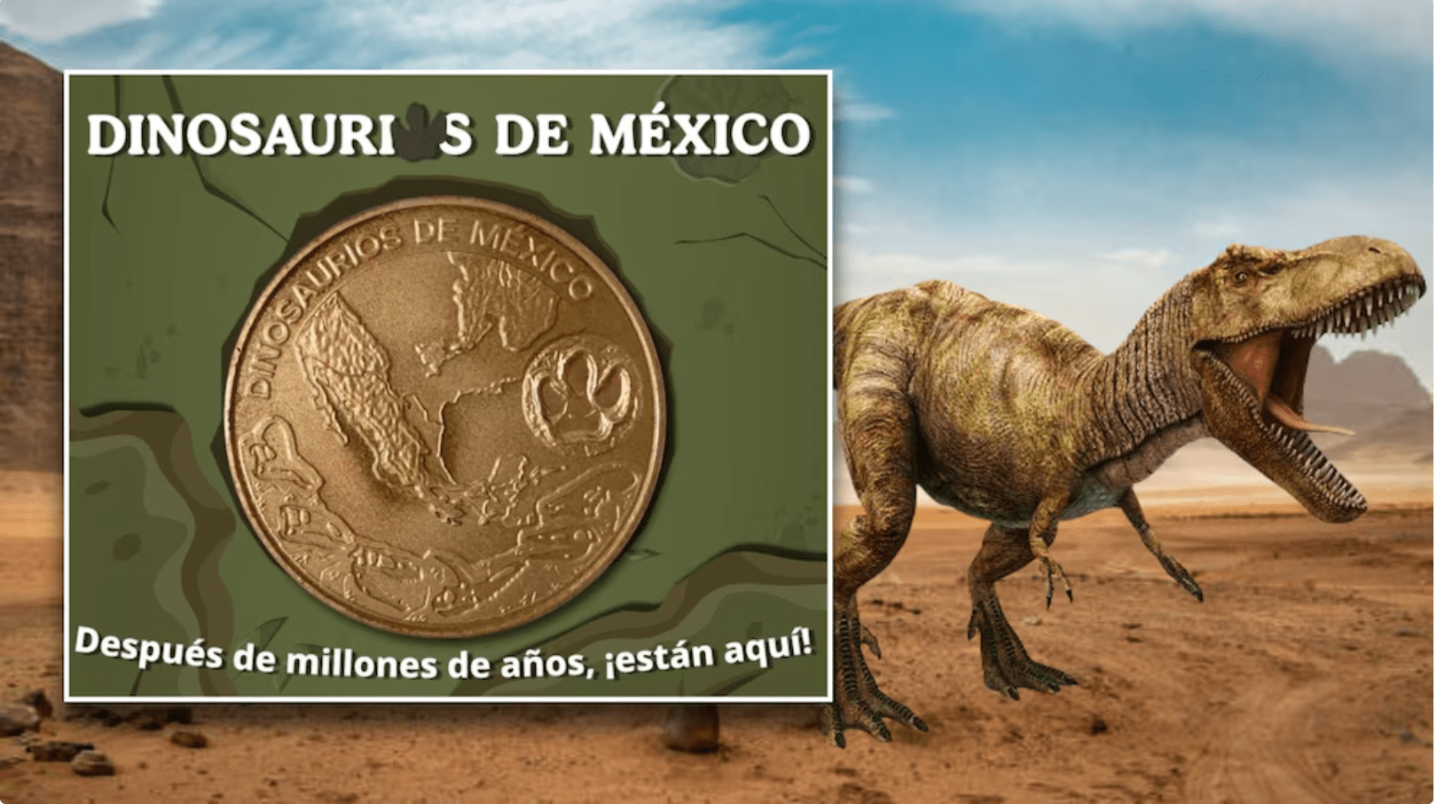 La Casa de la Moneda lanza nueva colección de medallas con dinosaurios de México